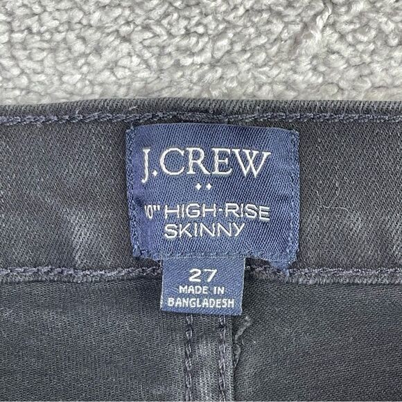 J. Crew Factory Jeans Women's 27 Black Skinny High Denim Preppy - Picture 5 of 12